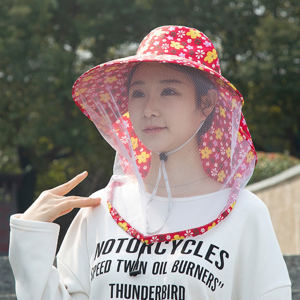 Printing Bee Mosquito Hat Sun  - Agriculture Farming Hats 评论和价格